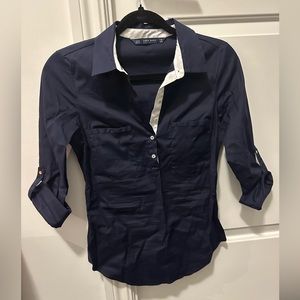 Zara 1/4 button shirt